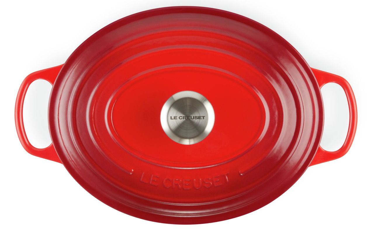 LE CREUSET Bräter Oval 29cm Kirschrot SIGNATURE
