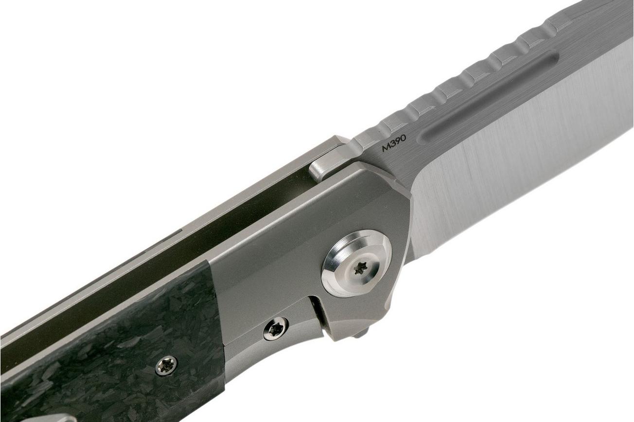 Liong Mah Lanny V2, Marble Carbon Fiber, Satin M390 zakmes