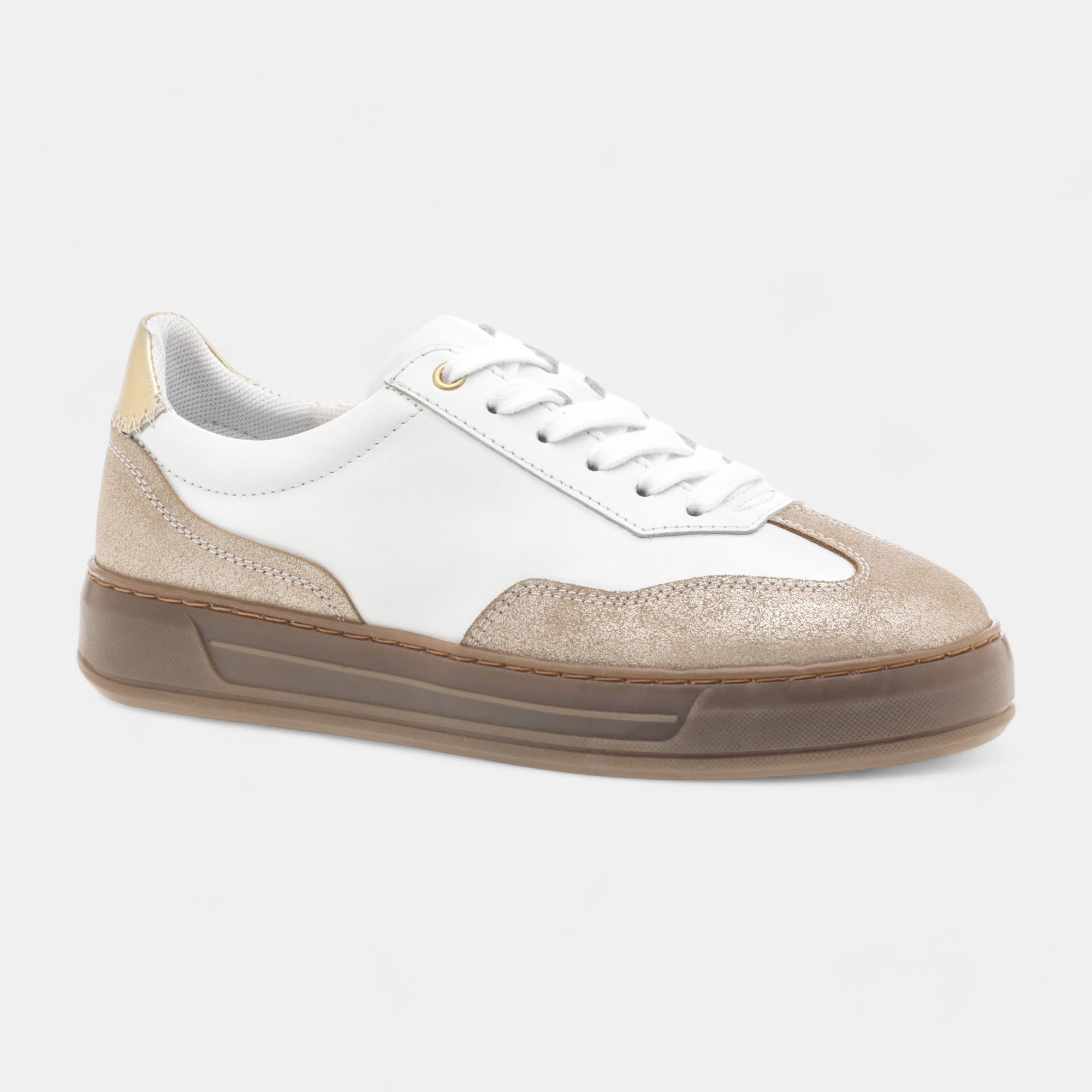 Baskets basses Femme en cuir blanc