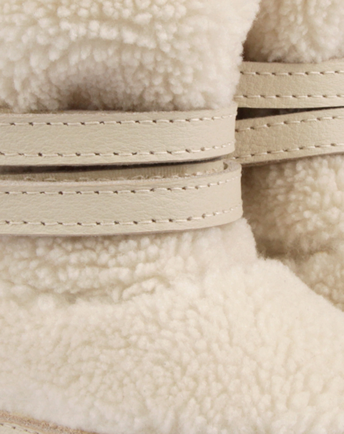 Krabbelschuhe LARISSO gefüttert in off white