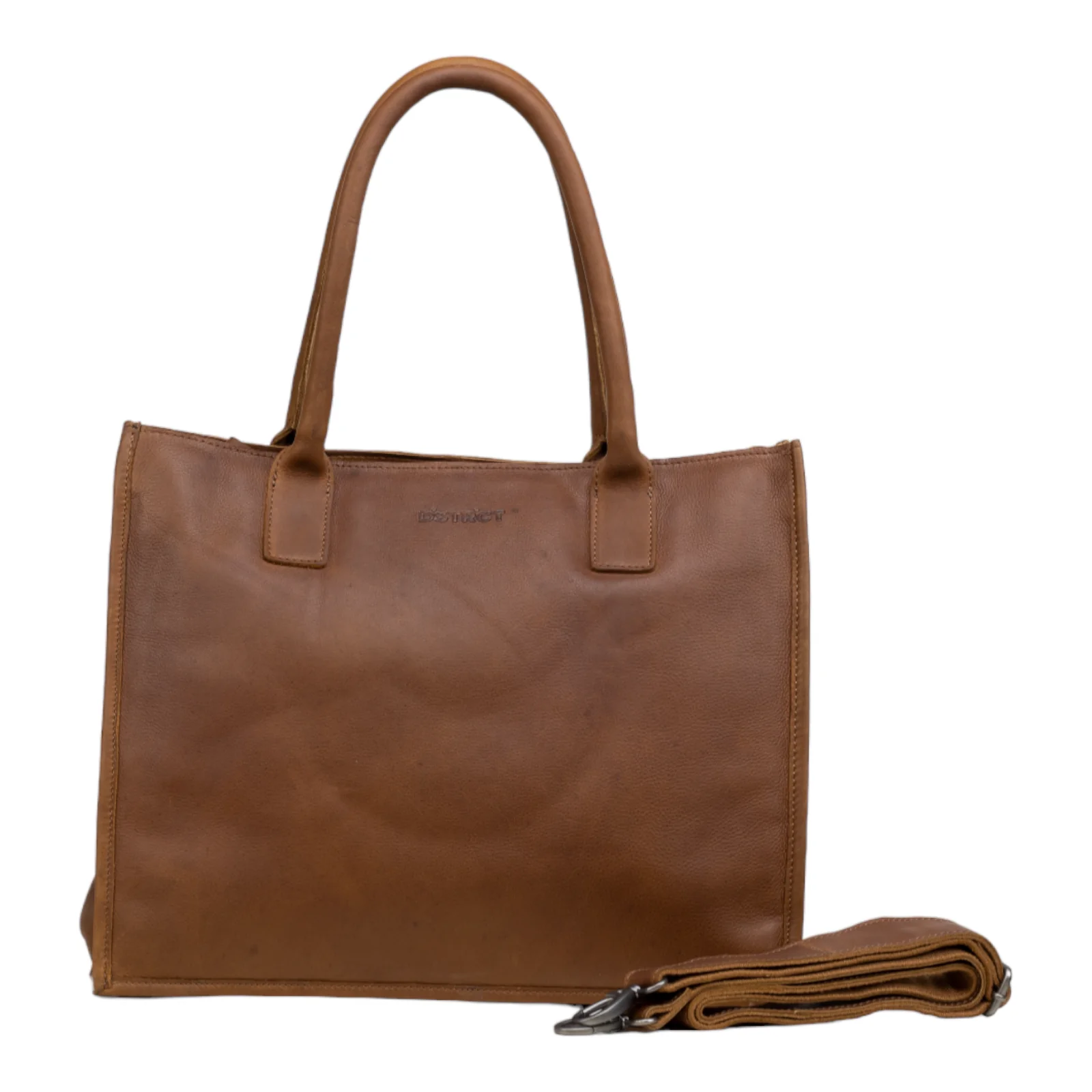 DSTRCT Preston Park Laptoptas 15,6 inch Cognac