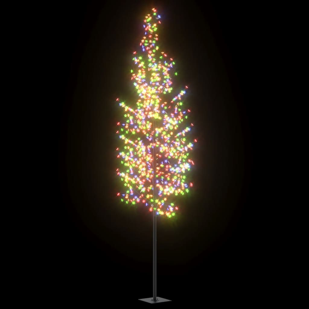 Sapin de noël 1200 led colorées cerisier en fleurs 400 cm