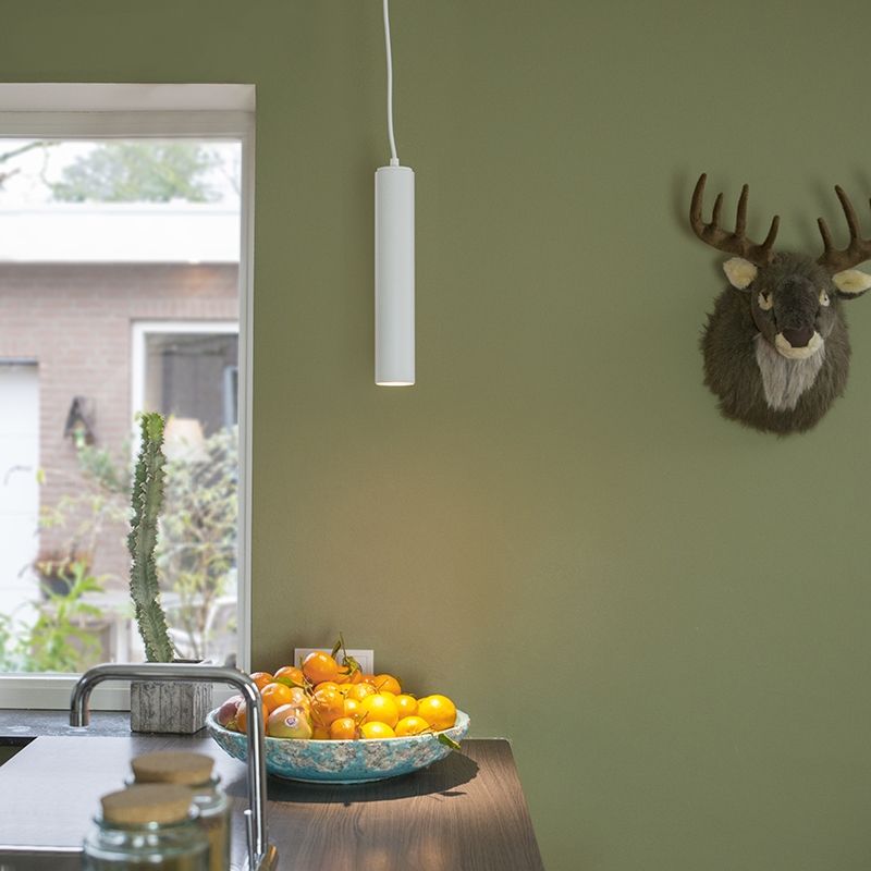 Design hanglamp wit GU10 50mm - Tuba small