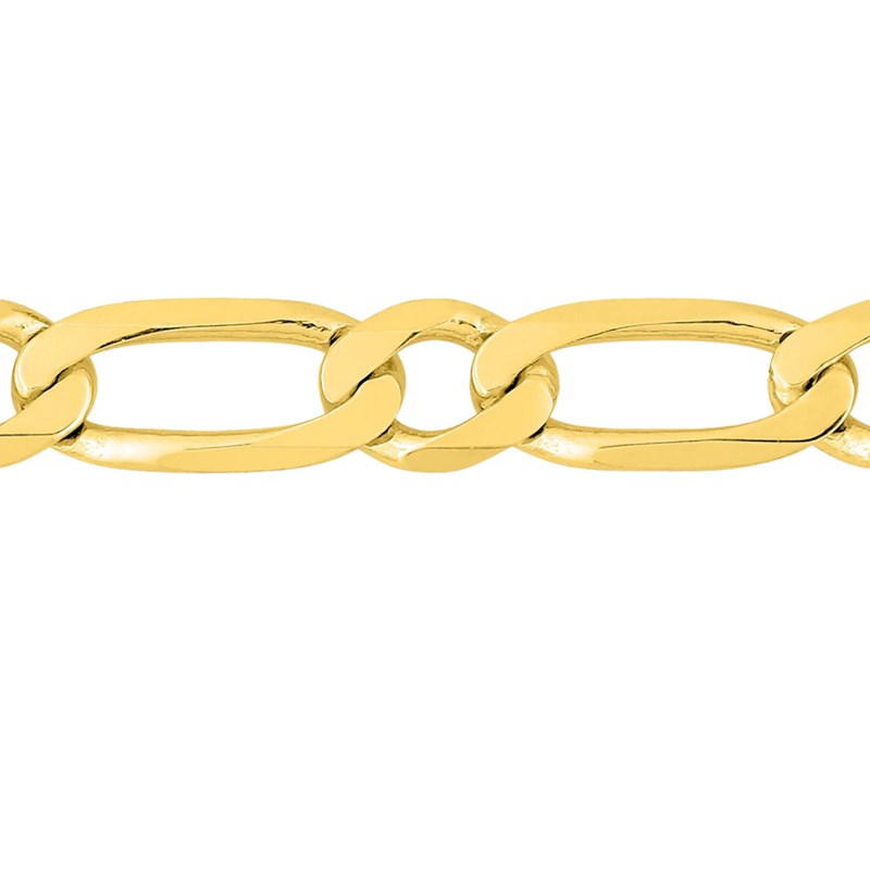 Bracelet Mixte 18 cm - Cheval alterné - Or 18 Carats - Largeur 5 mm