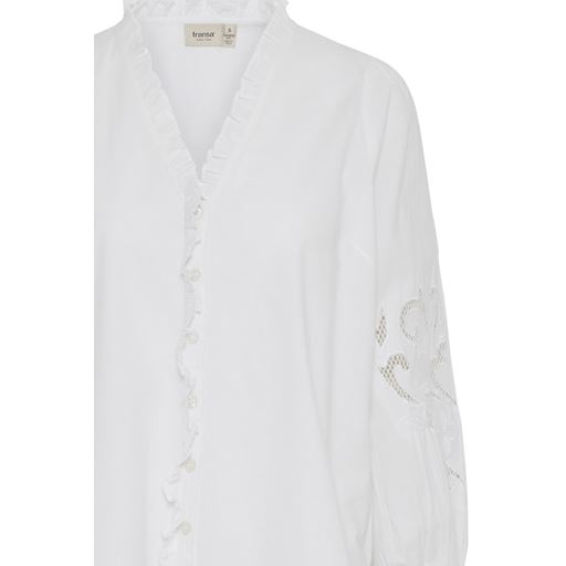 Fransa Emme Bluse, Blanc de Blanc, XL