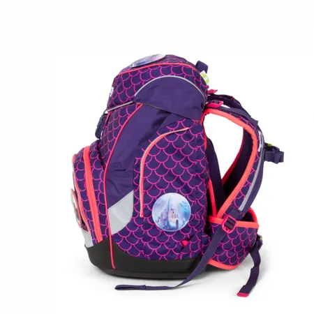 ergobag PACK Schulrucksack-Set PerlentauchBär Lumi Edition, 6-teilig