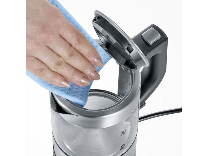 Severin Wasserkocher WK 3472 0.5 l, Grau/Silber Glaswasserkocher