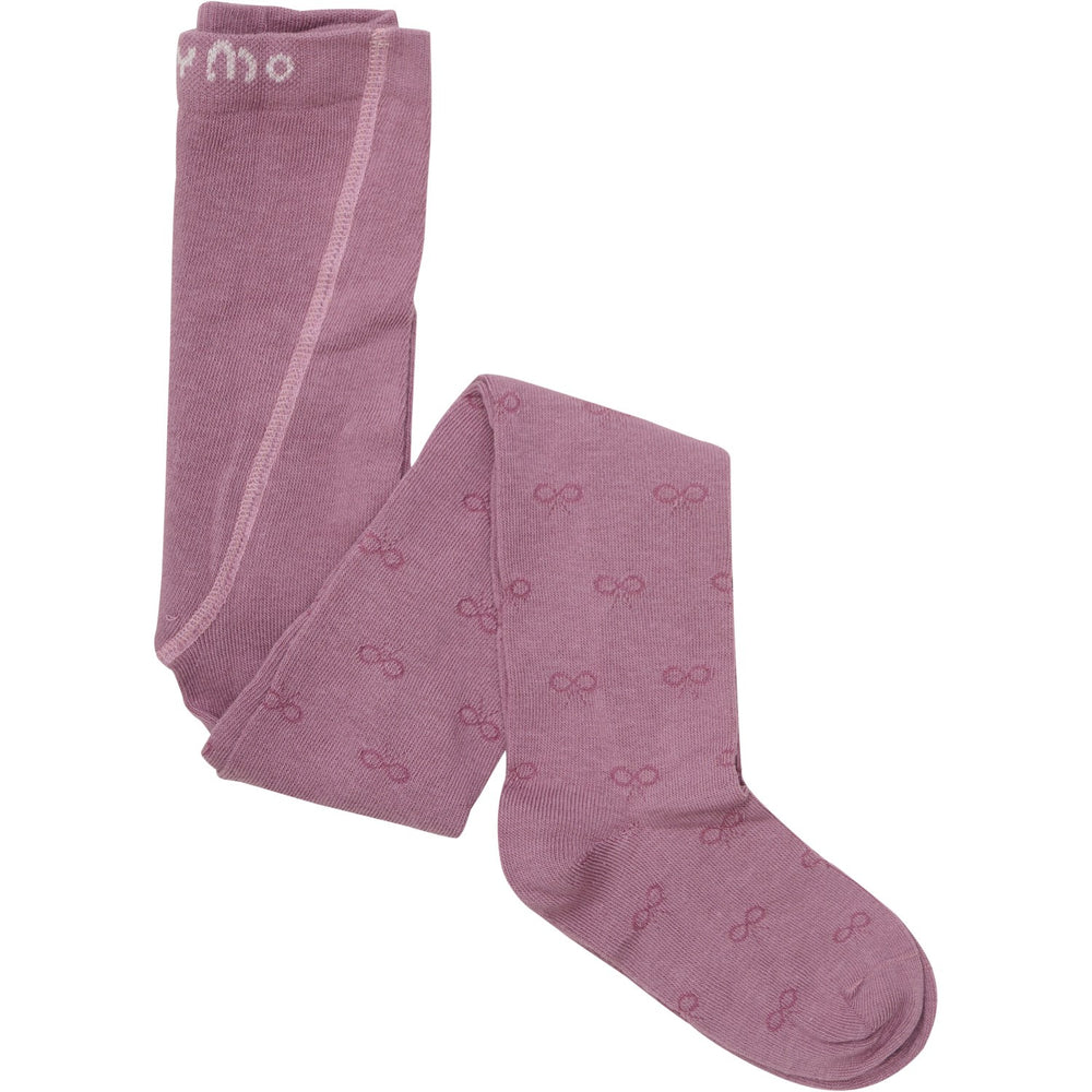 Køb Minymo Mauve Orchid 2-Pak Strømpebukser Med Mønster