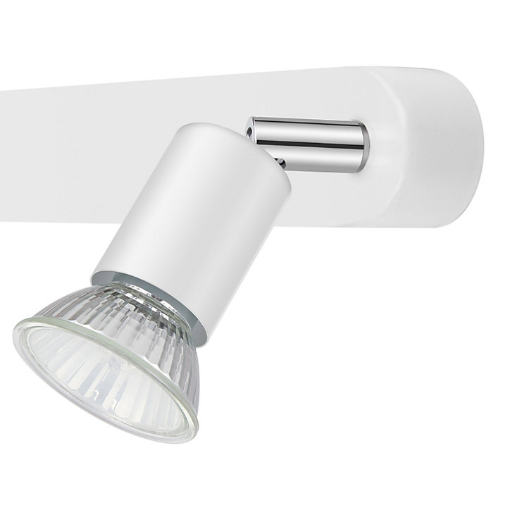 Réglette 2 spots Sasha métal blanc GU10 2x50 W