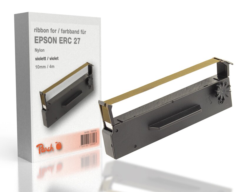 Peach Farbbandkassette kompatibel zu Epson ERC 27, violett, Gr653 Epson