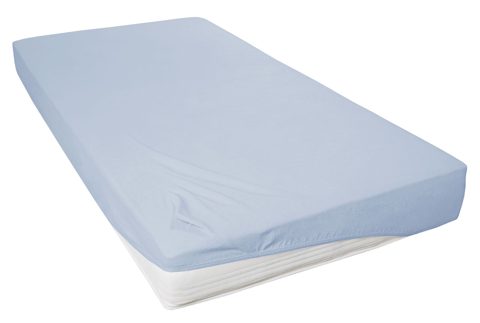 Vario Spannbetttuch Teddy-Flausch 70 x 140 cm blue sky
