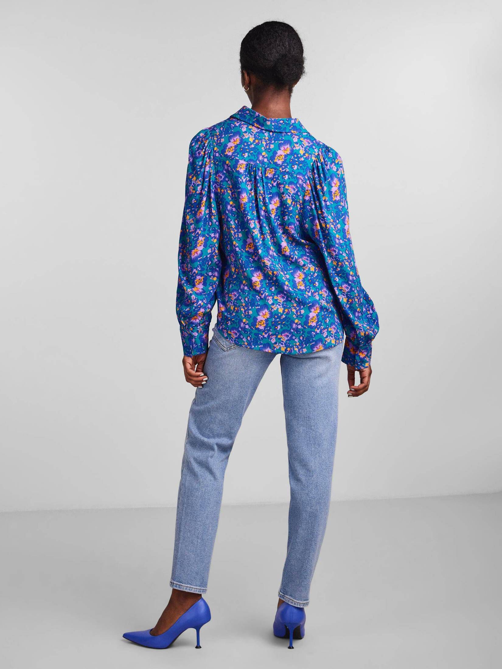 YAS| Damen Bluse YASORCHI LS SHIRT Langarm