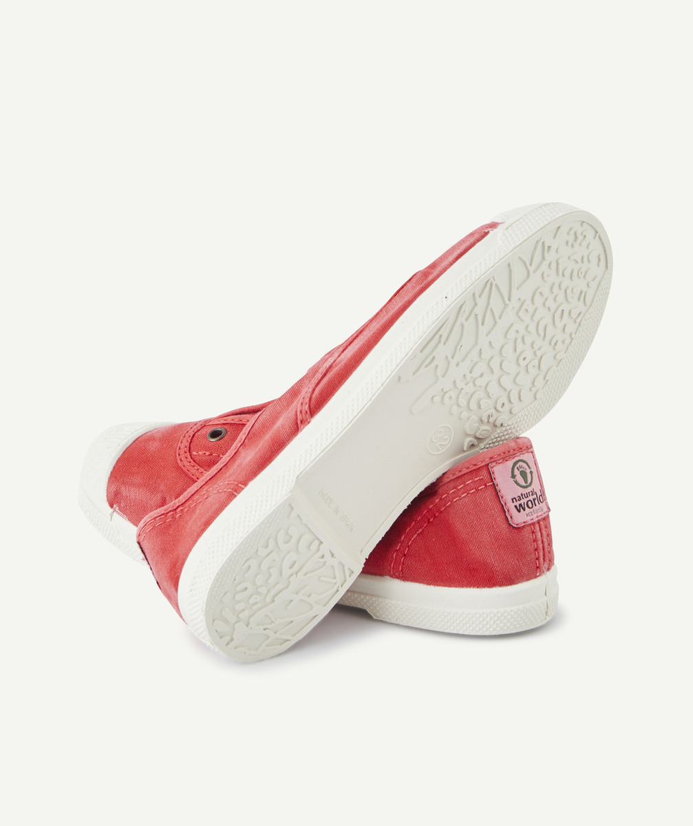 NATURAL WORLDBASKETS ROUGES EN TOILE FILLE