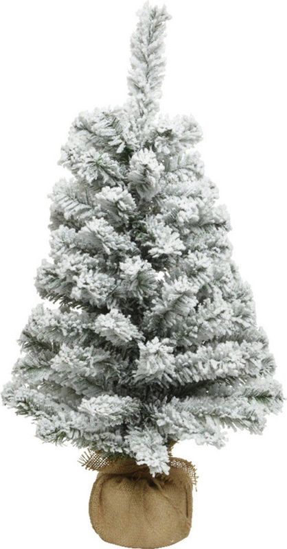 Everlands kunstkerstboom met sneeuw | 60 cm
