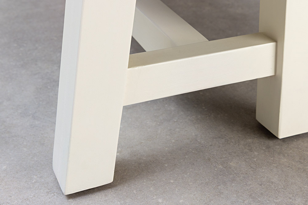 Massive Sitzbank HAMPTONS 160cm hellbraun creme Pinienholz