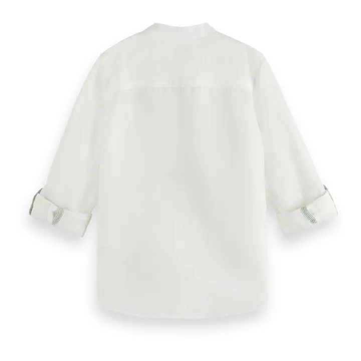 Scotch & Soda Chemise Col Mao | Blanc