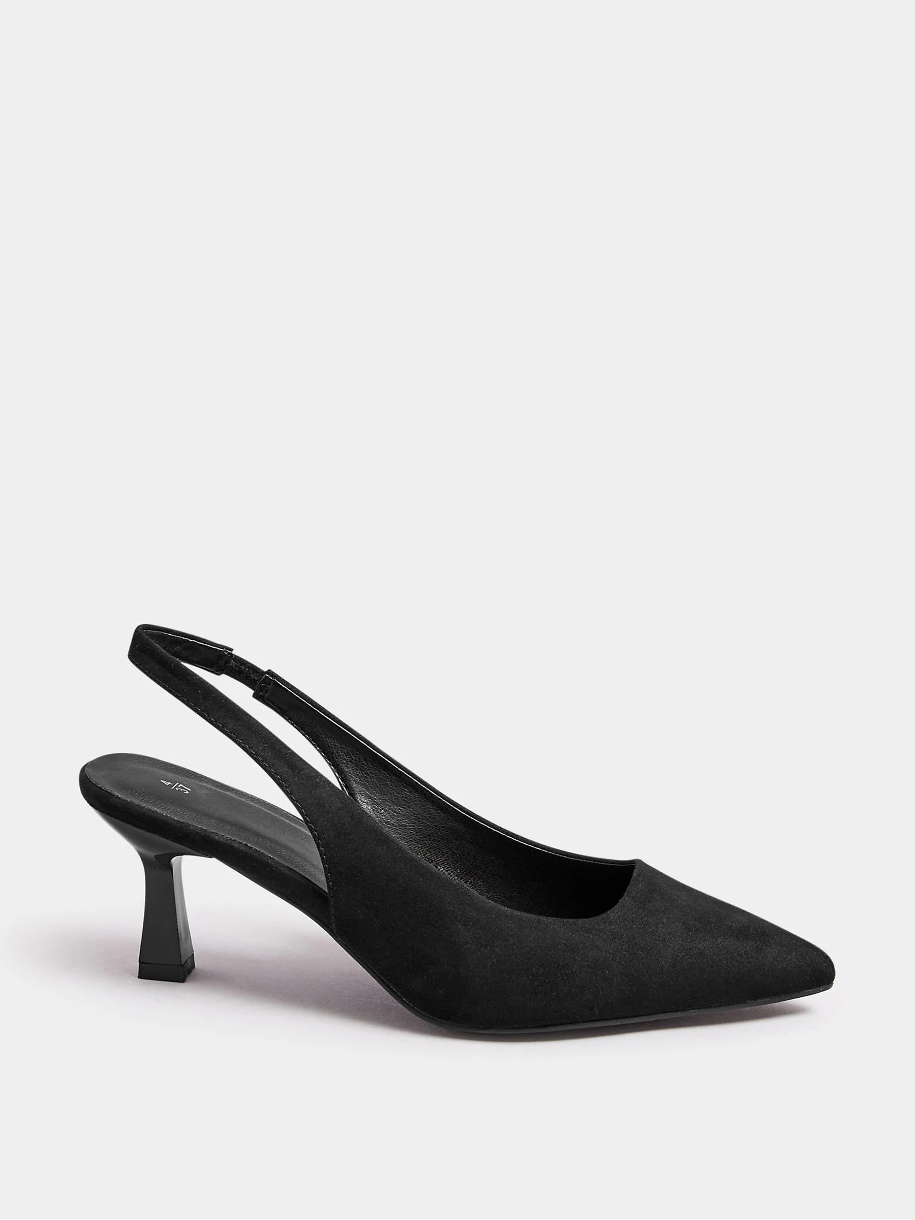 Zwart - Yours Curve Extra-wijde pasvorm Slingback Hakken