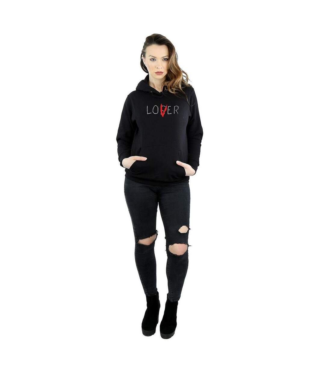 It - Sweat à capuche LOSER LOVER - Femme (Noir) - UTBI1049