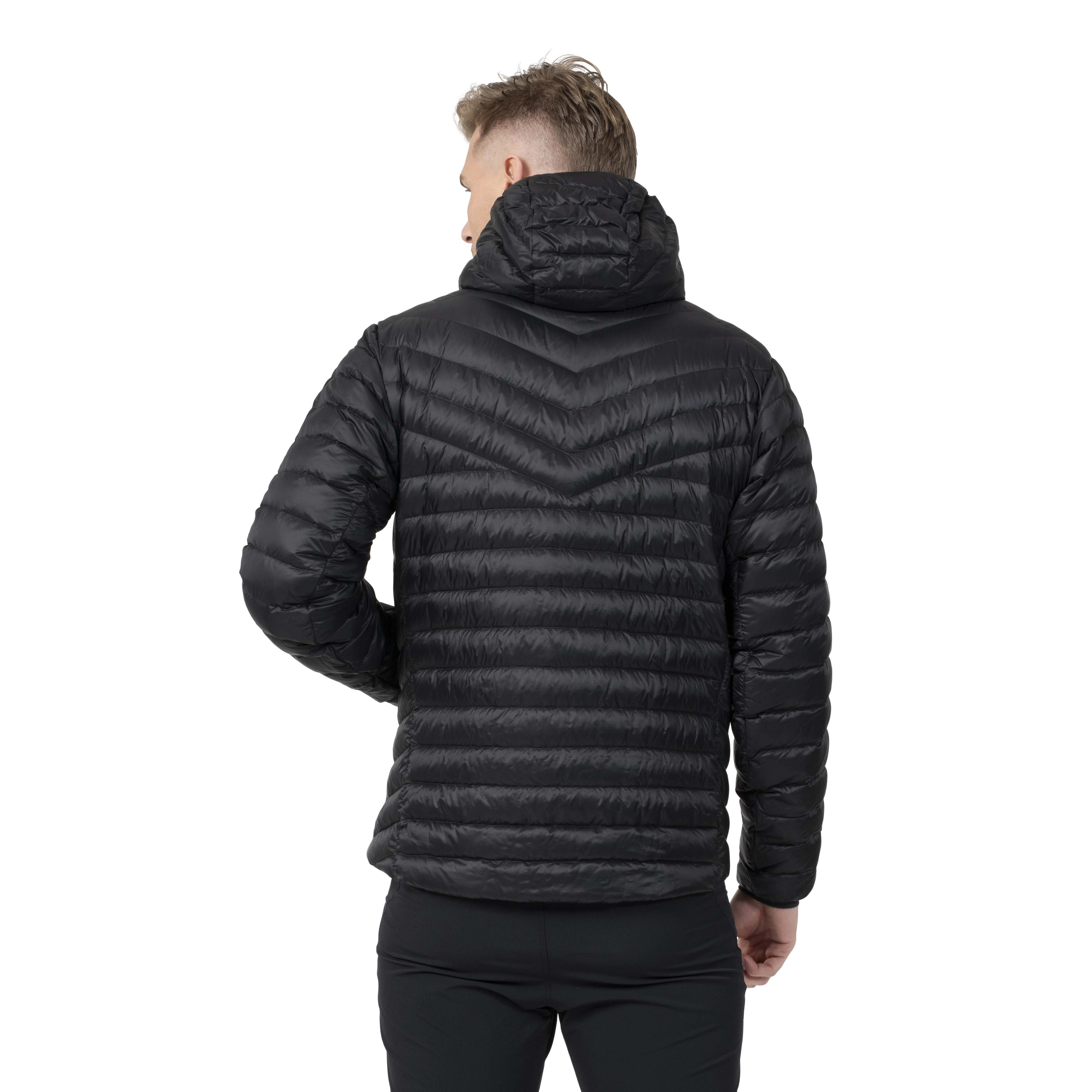 Rabot Light Down Jacket Hood Men Black