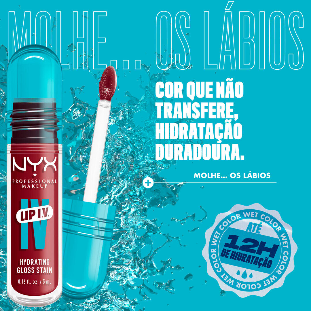NYX Professional Makeup  Lip I.V. - Lip Gloss Stain Hidratante