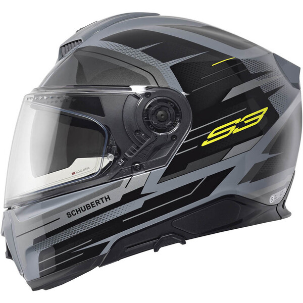 Schuberth - Casque S3 Apex Gris / Noir / Jaune / Brillant