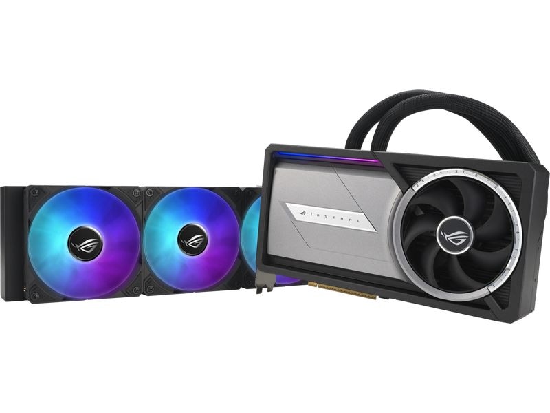 ASUS ROG Grafikkarte ROG Astral LC GeForce RTX 5090 32 GB Gaming Grafikkarte mit All-in-One-Flüssig-CPU-Wasserkühlung