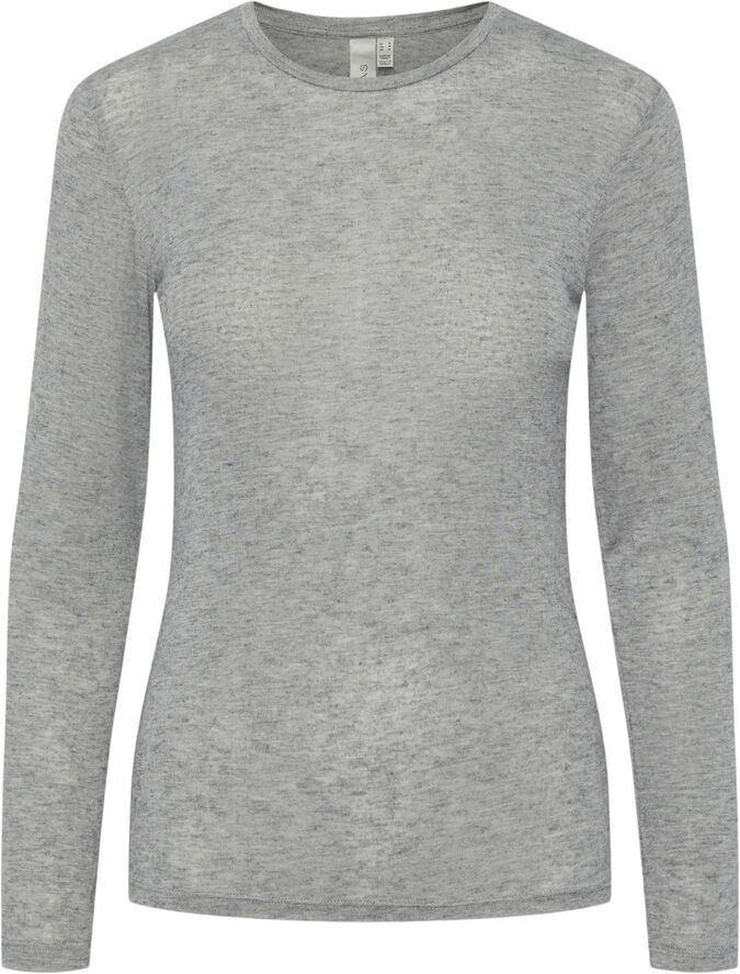 YAS YASWOOLA LS TOP NOOS Medium grey melange