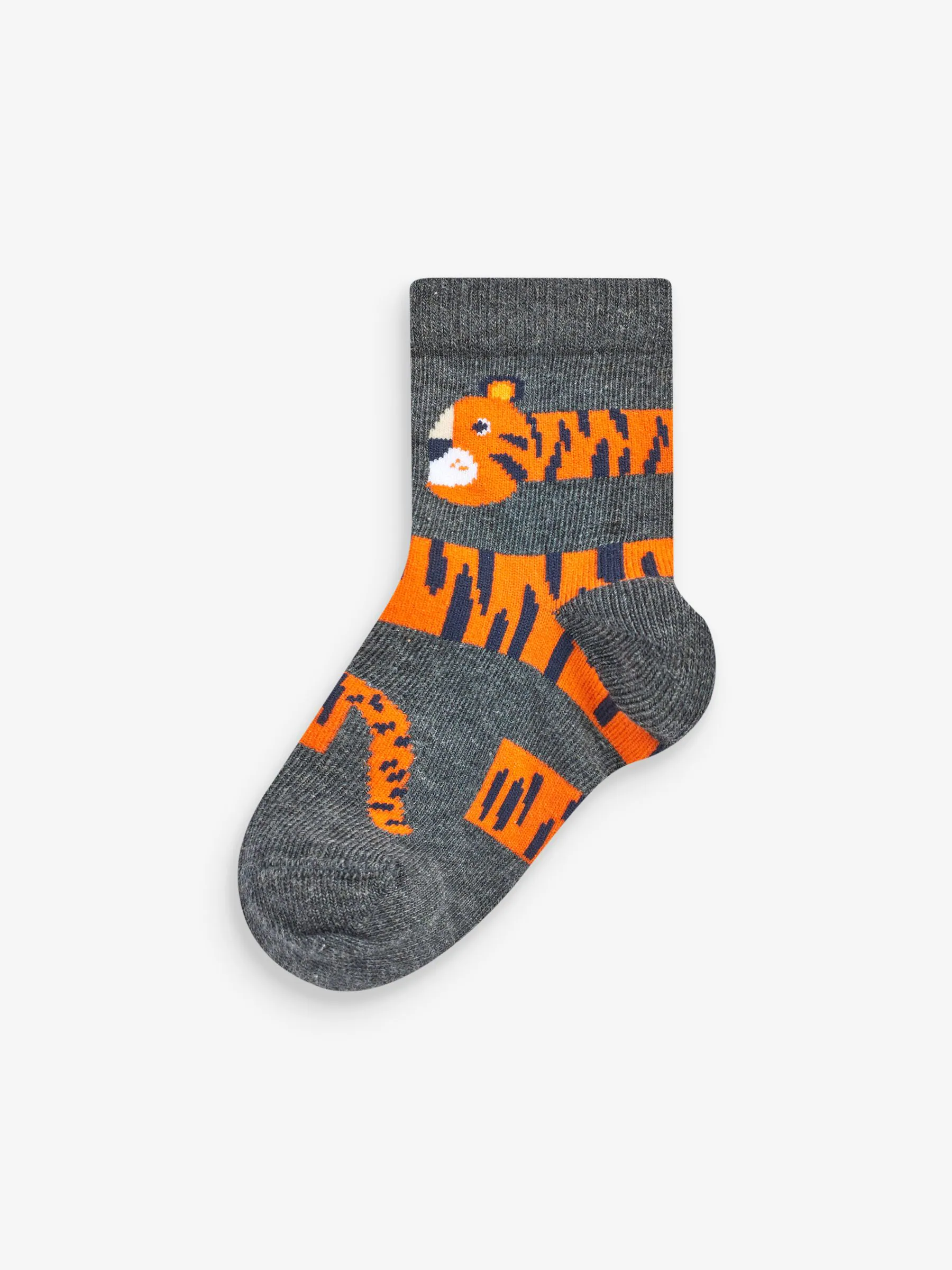 Rood/blauw/groen met dierenprint - Verpakking van 7 paar sokken met hoog aandeel katoen