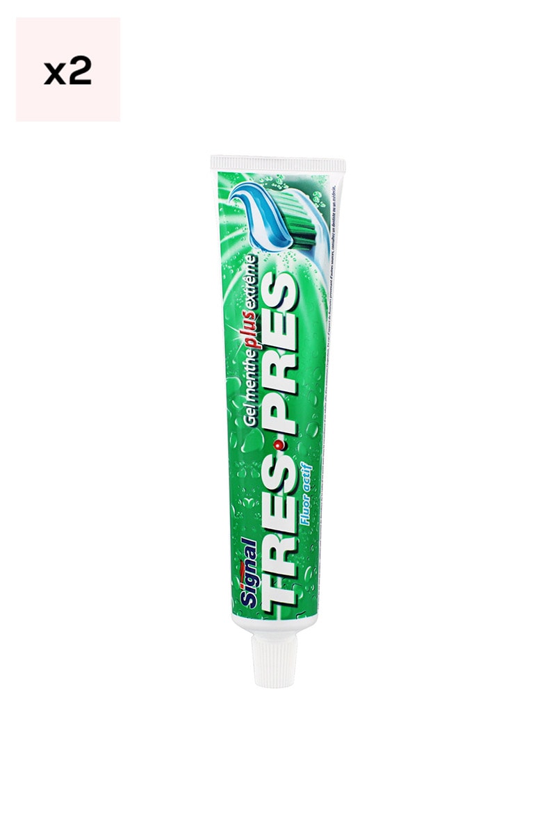 Lot de 2 dentifrices gel menthe - Très Près - 2 x 100 ml