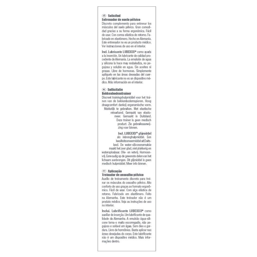LUBEXXX® BECKENBODENTRAININGSGERÄT SET