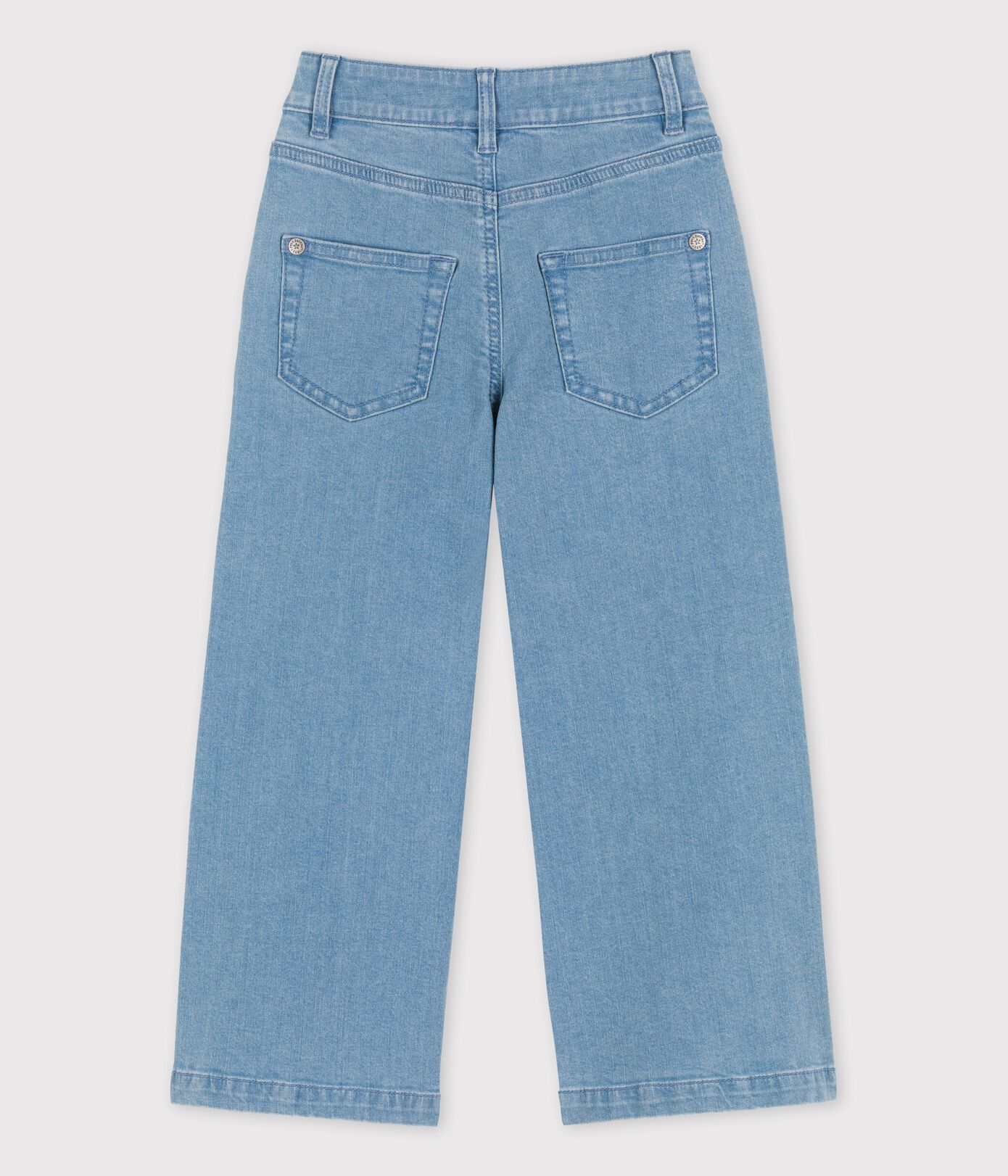 Pantalon flare en denim clair enfant fille