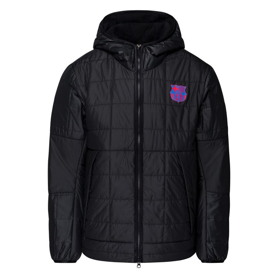 FC Barcelone Manteau d'Hiver NSW Fleece synthetic-fill - Noir/Bleu