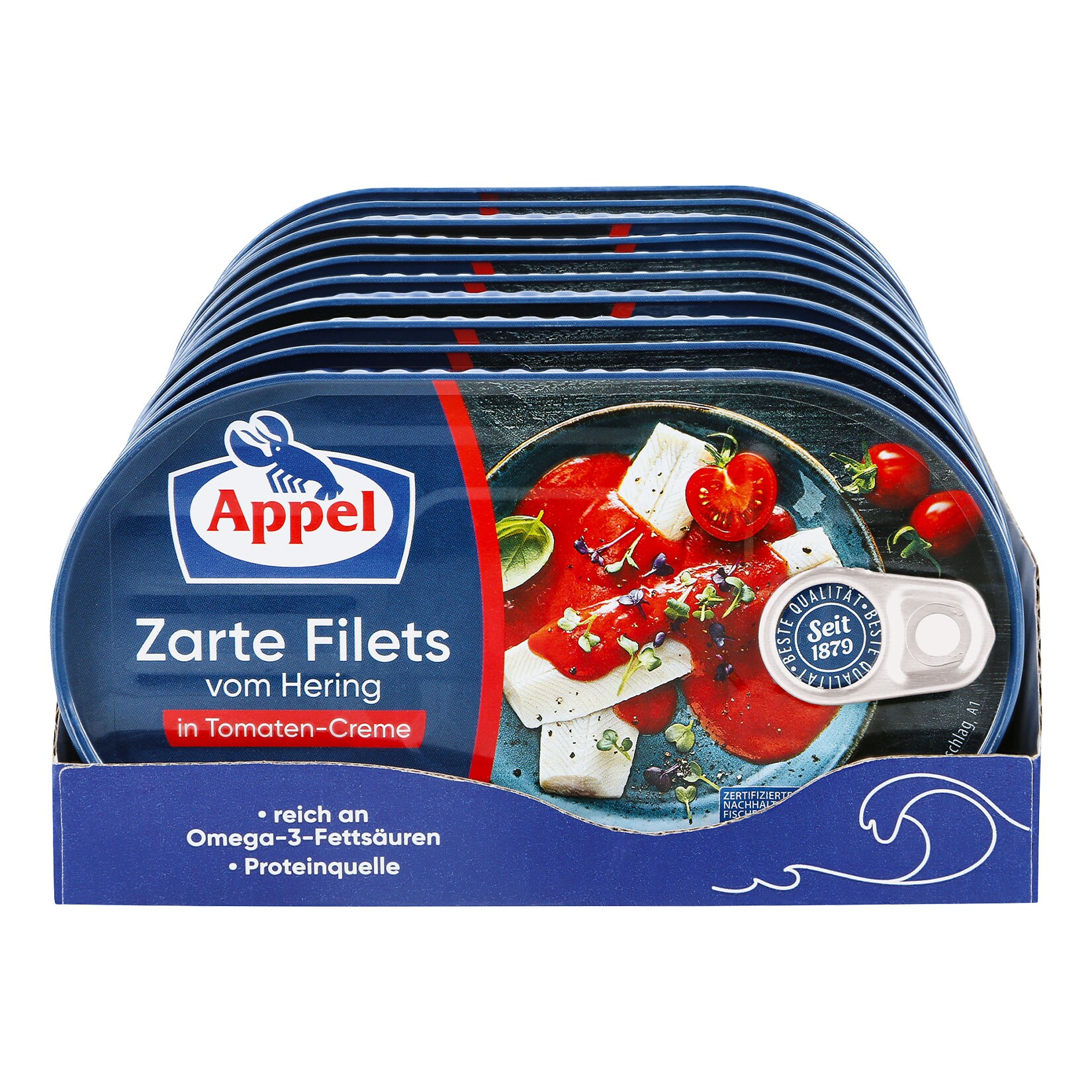 Appel Heringsfilet in Tomaten-Creme 200 g, 10er Pack