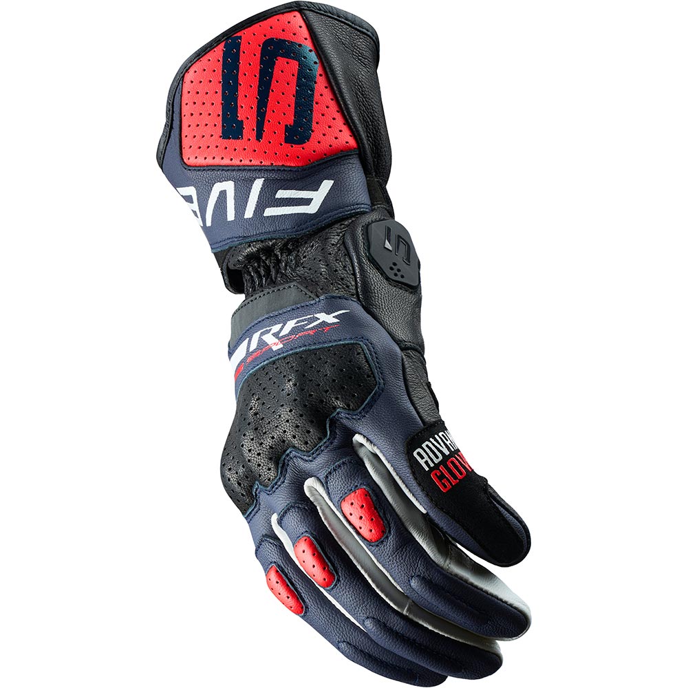 Five - Gants RFX Sport Evo Bleu / Rouge fluo / Blanc