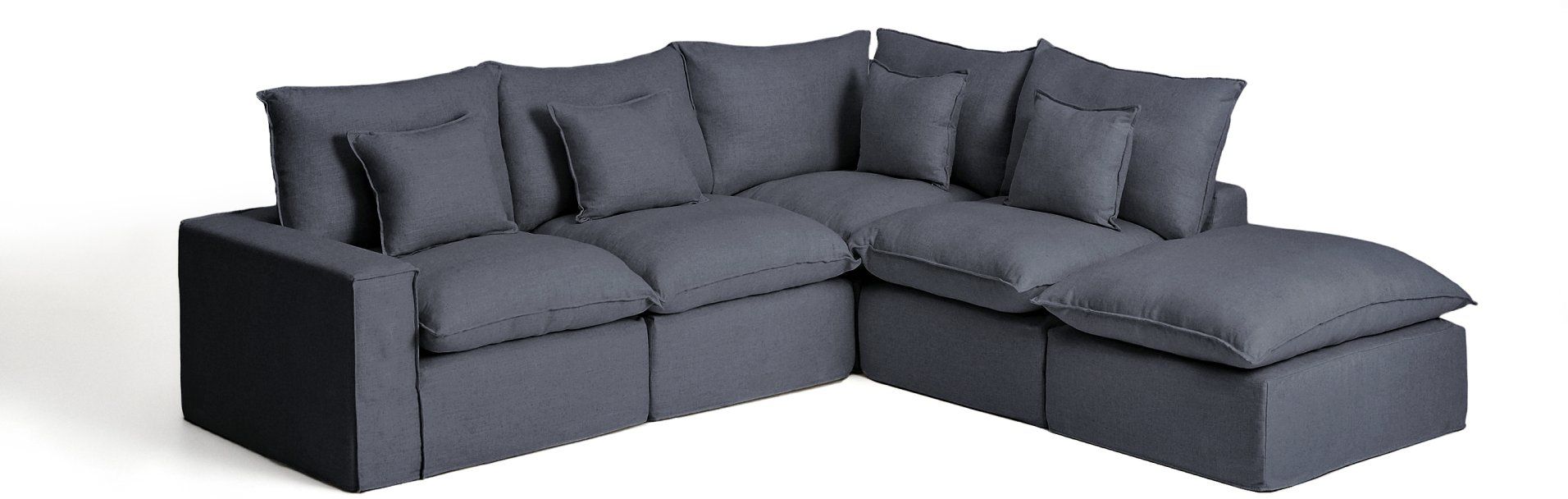 Kave Home Anarela Donkergrijs Hoekbank