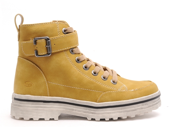 Dockers boots bottine plates femme 49vr301 jaune