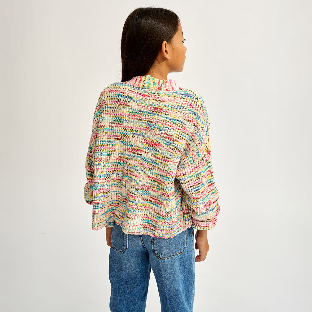 Bellerose Cardigan Getafe tricoté multicolore