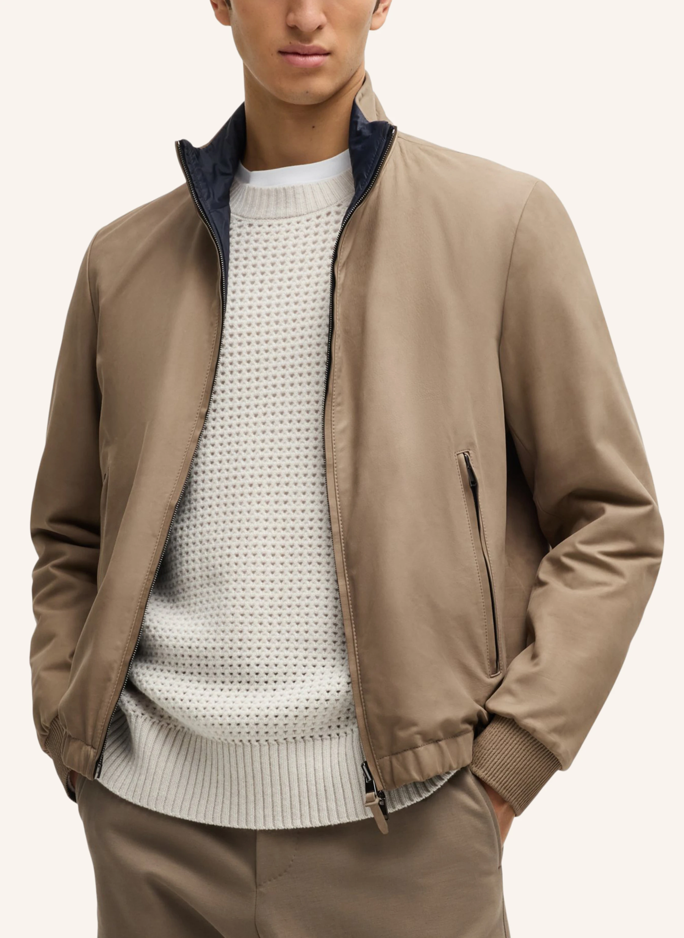 BOSS Lederjacke L-MALFONO