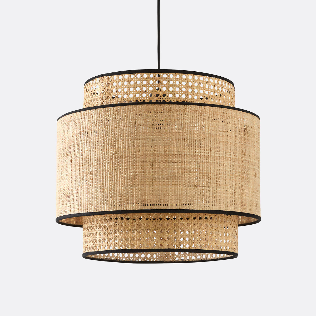 LA REDOUTE INTERIEURS<br>Candeeiro suspenso / Abajur duplo Ø40 cm, Dolkie