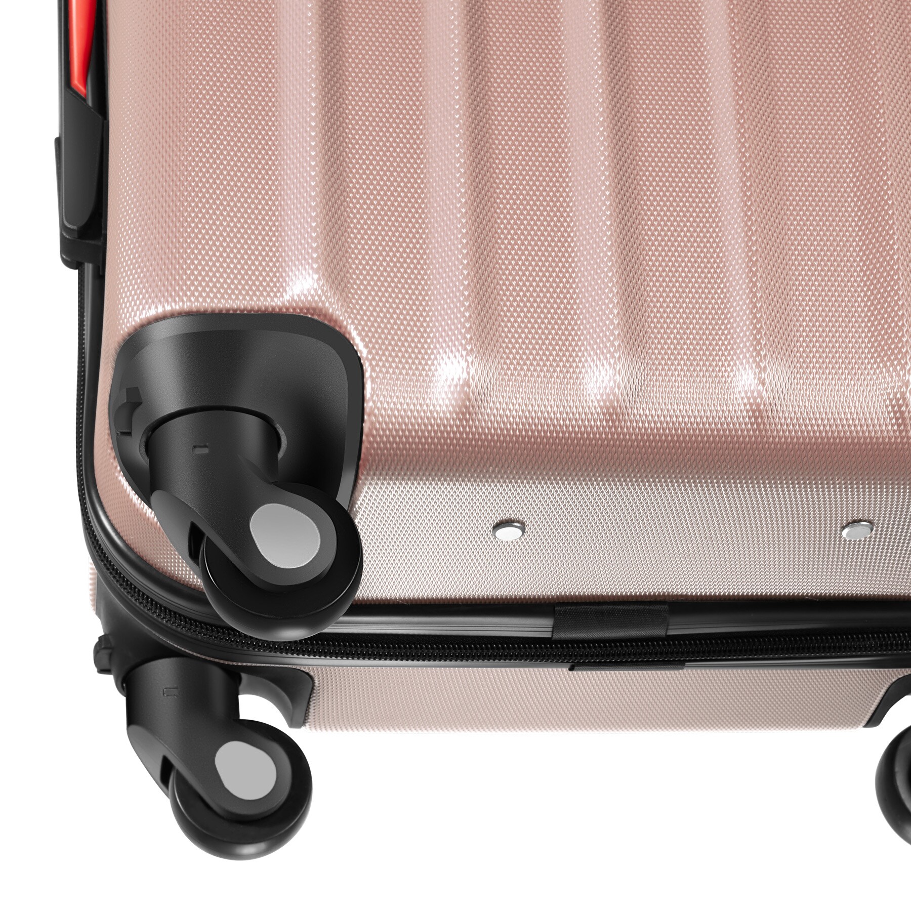 tectake® Hartschalenkoffer-Set, 4-teilig, 3 Trolleys und Beauty-Case aus robustem ABS-Kunststoff, abteilbarer Innenraum, mit Sicherheits-Zahlenschloss