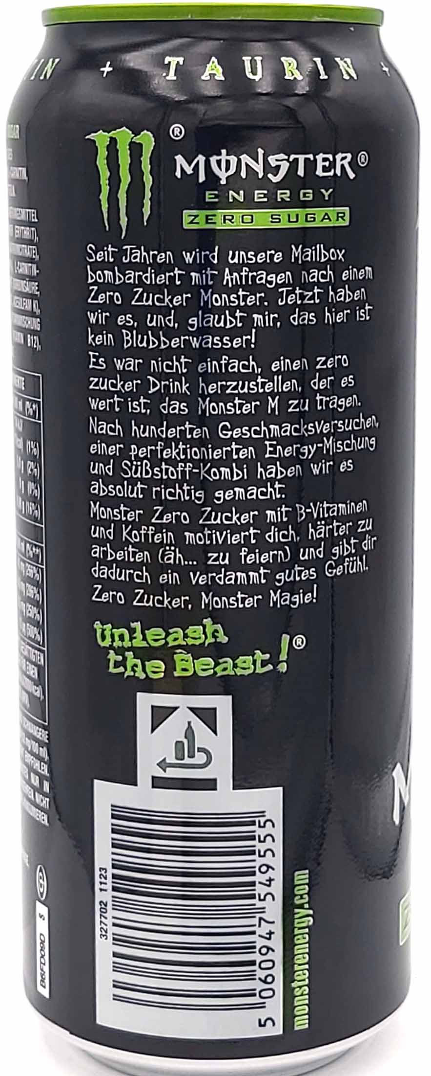 Monster Energy Zero Sugar 4x0,5l = 2L MHD:31.5.26