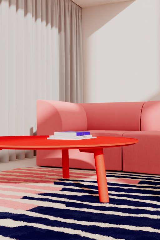Objekte unserer Tage Meyer Color salontafel large rood