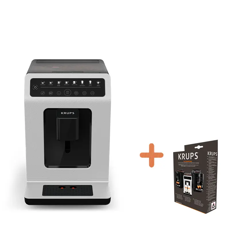 Set: Kaffeevollautomat Evidence Eco Design Nube und Reinigungsset