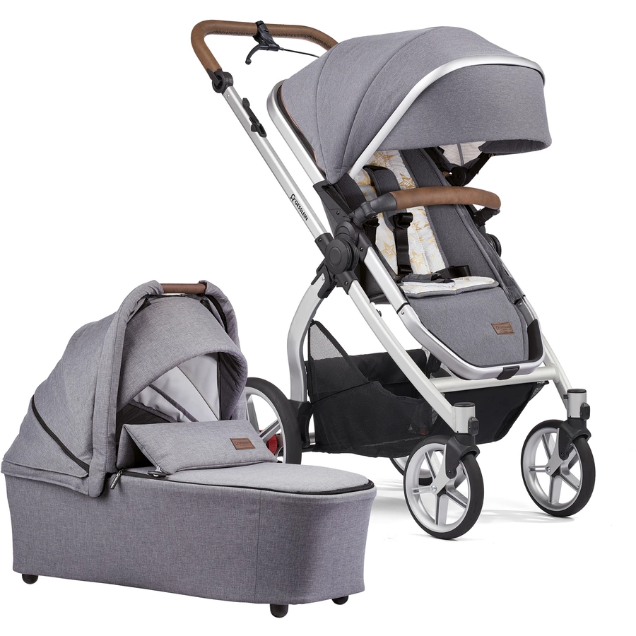 GESSLEIN Kombikinderwagen FX4 Life mit Handbremse, cloud  Sterne