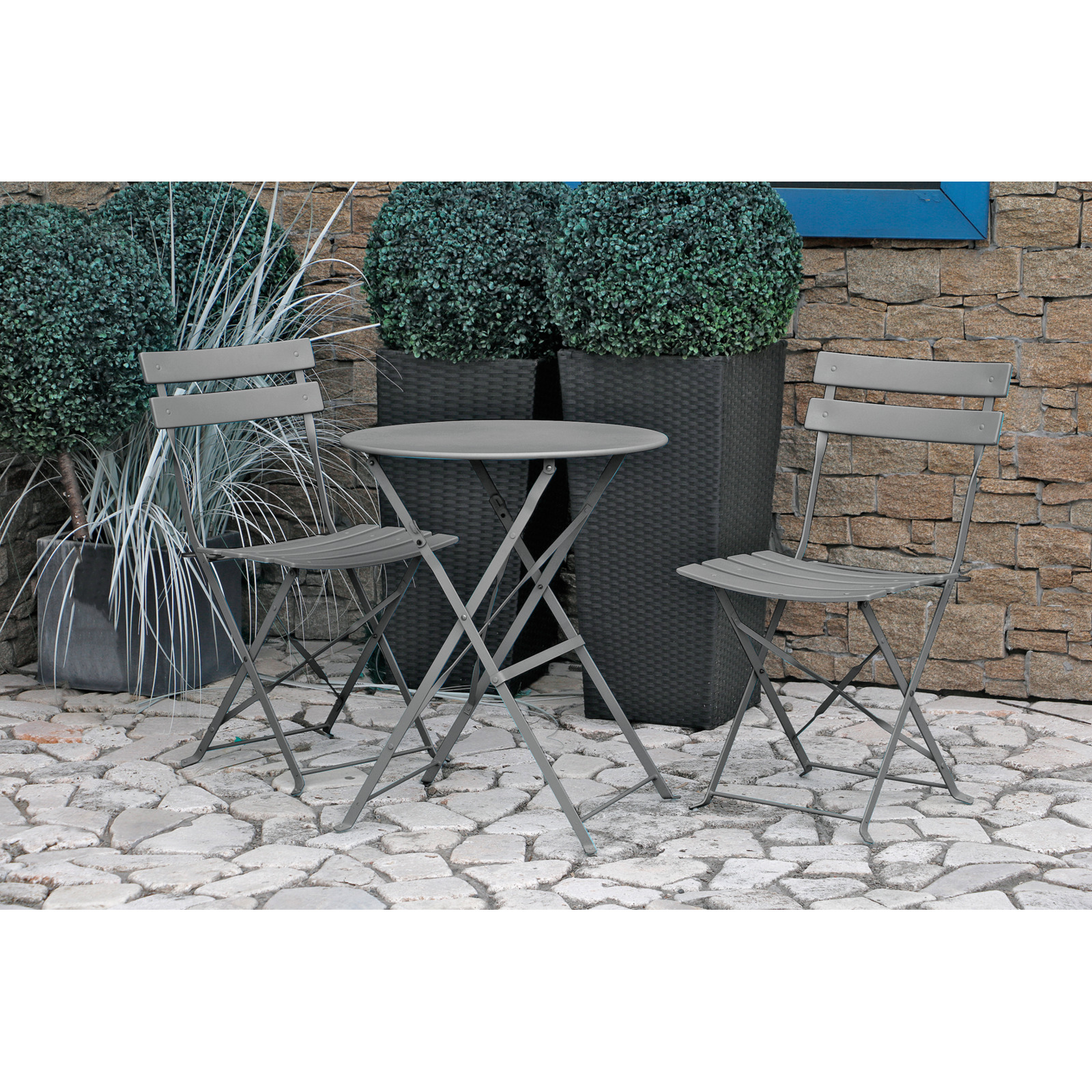 Bistro-Set Rodello, anthrazit