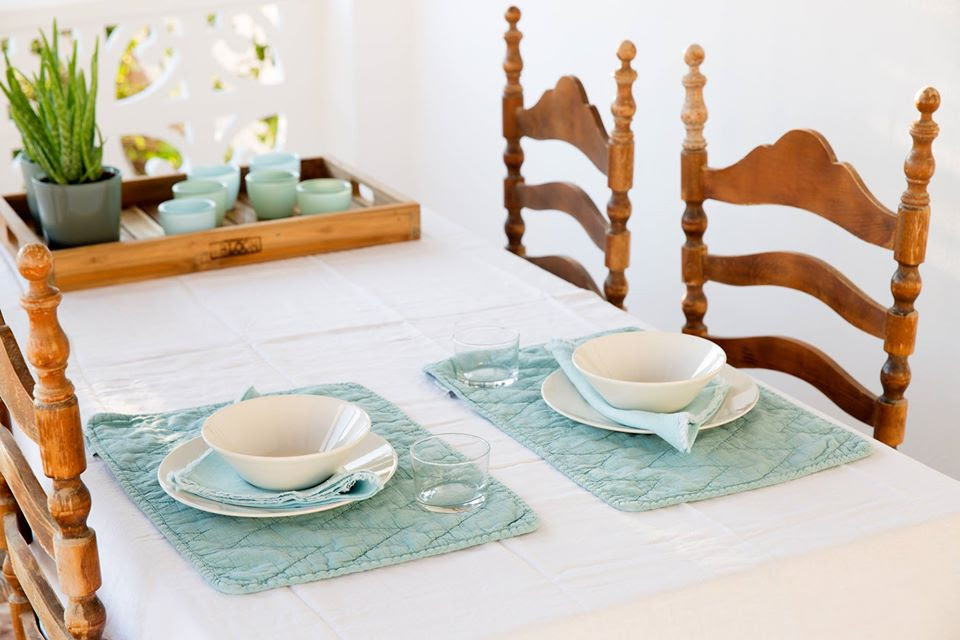 Placemat Quilted olive grey