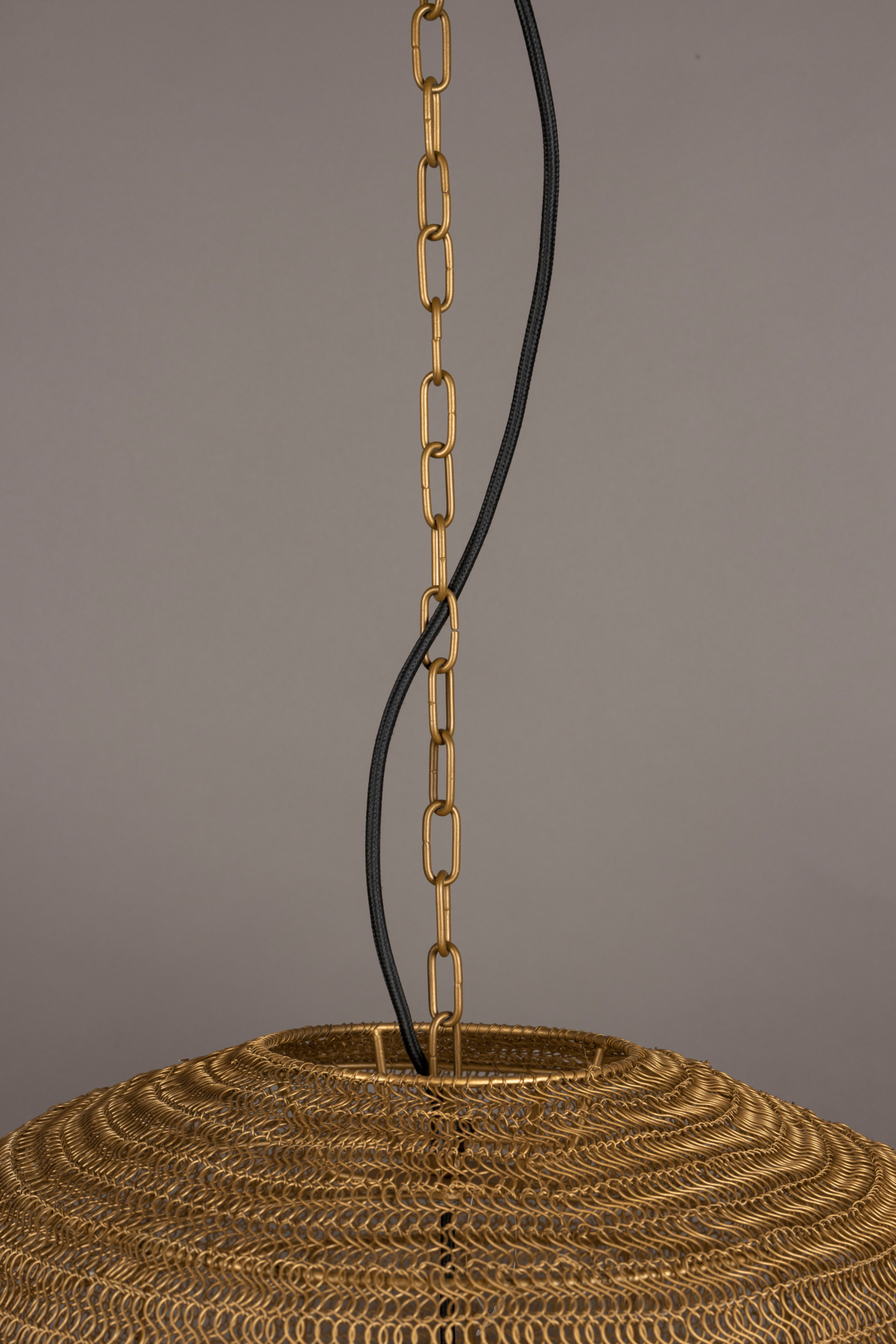 Dutchbone hanglamp Meezan Goud XL