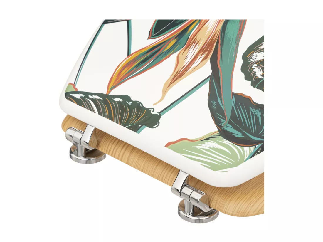 Abattant WC en Bois & Charnières en zinc Déco Palawan