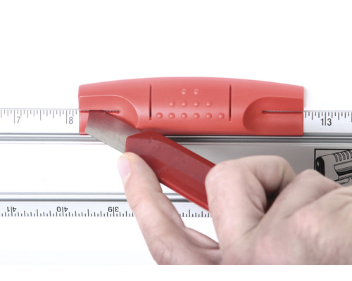 Markeerliniaal met handvat, metselaarslob, 800 mm