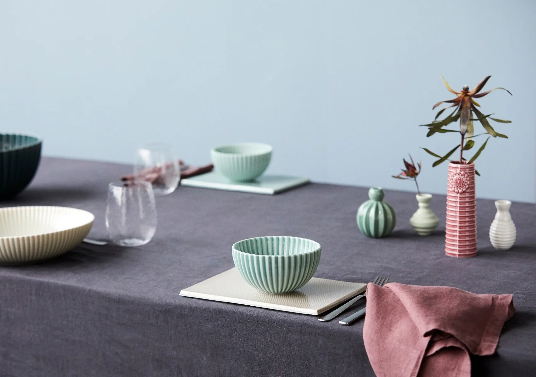 Dottir  Samsurium snack bowl skål - Celadon